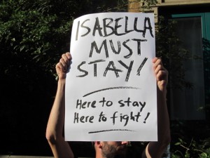 Isabella Acevedo protest