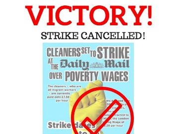 strike cancelled poster