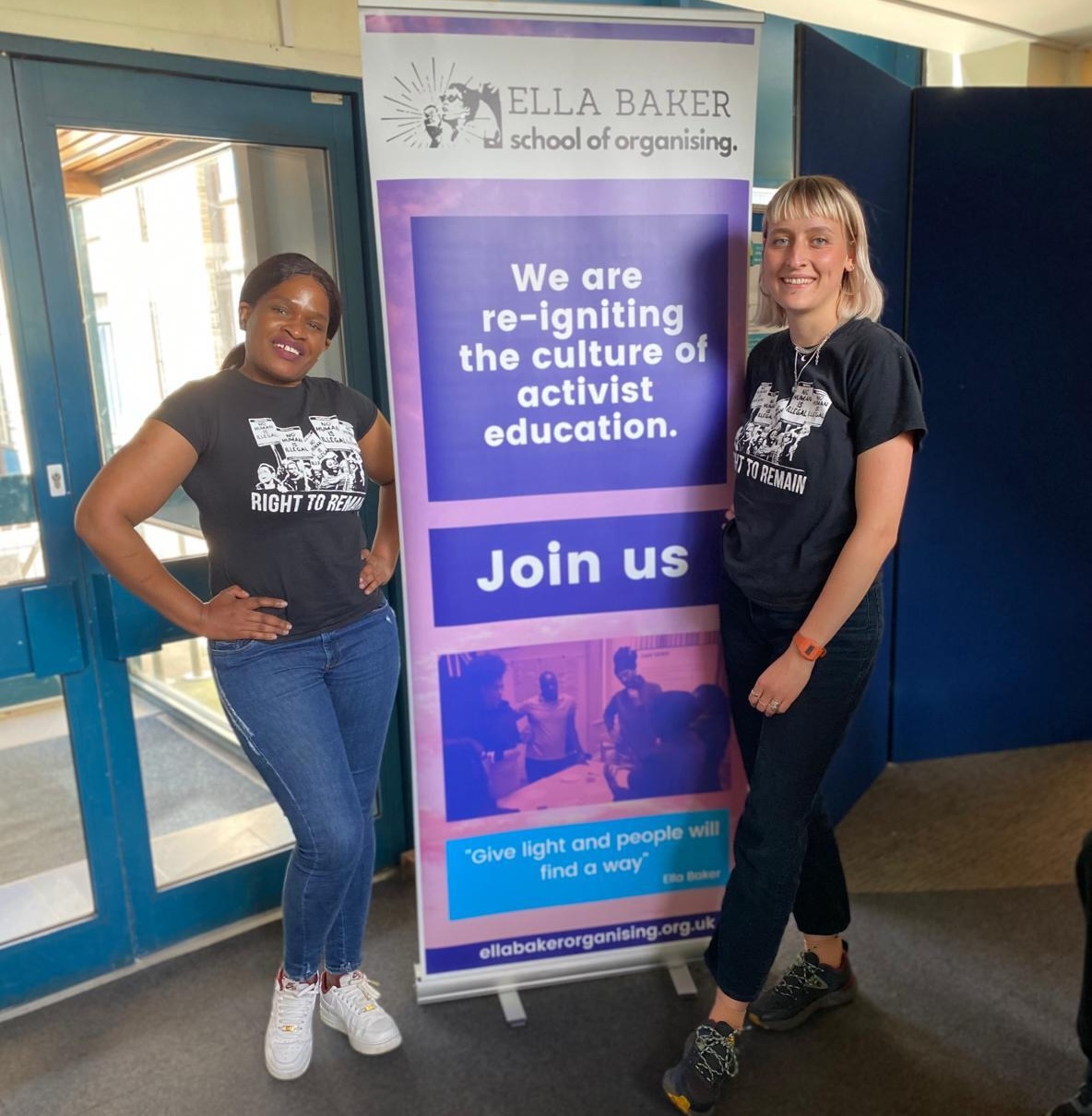 Staff members Maggy and Leah at the conference.